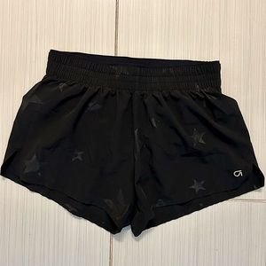 Gap fit size small exercise shorts with star details. Color black.